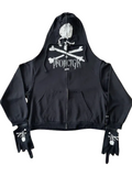 "Gr 25Ss Skull Gloves Hoodie"